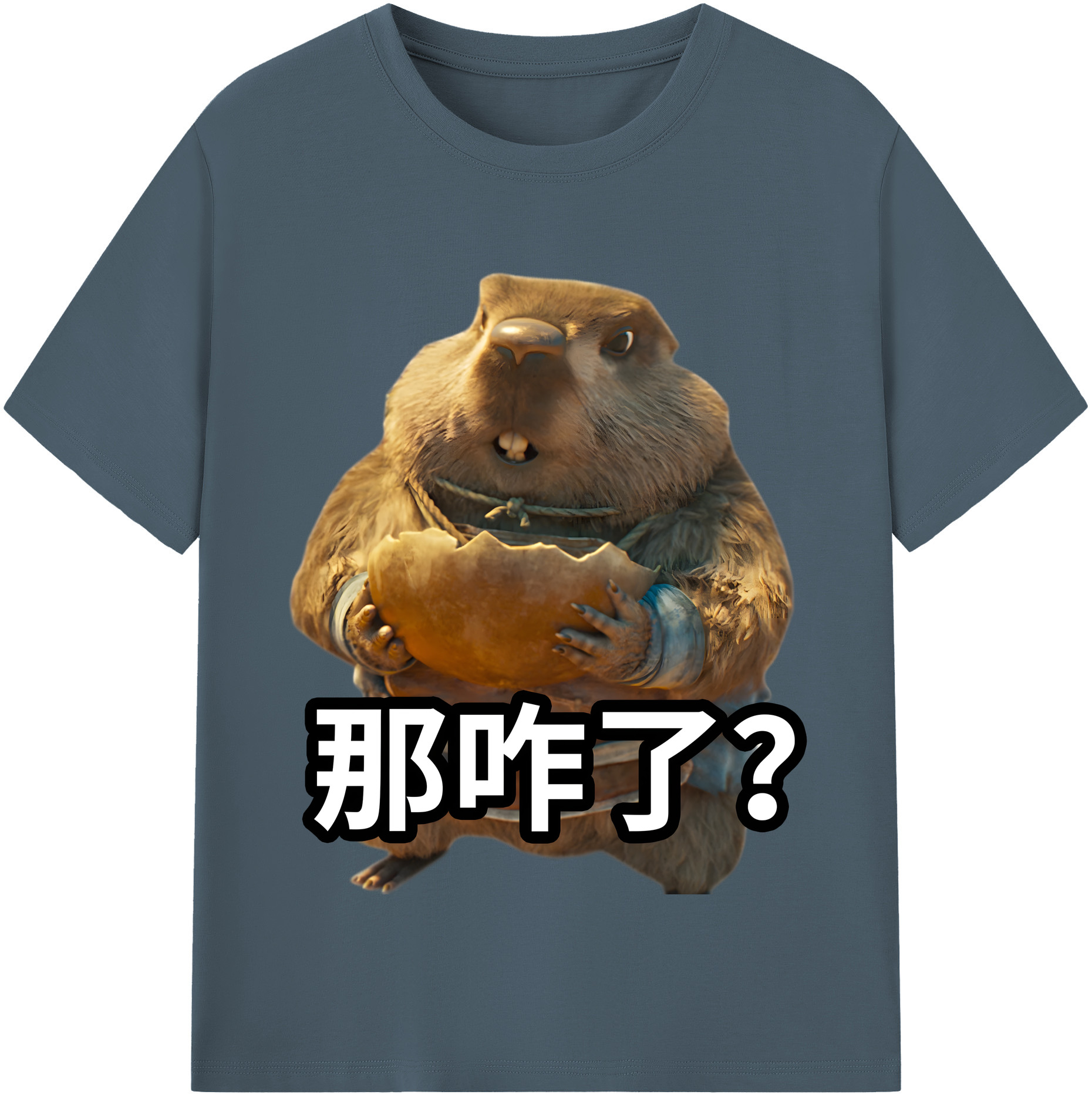 （画像用） Ne Zha 2 ナタ 魔童の大暴れ 綿100％半袖Tシャツ（フロントプリント）